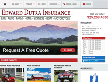 Tablet Screenshot of edwarddutrainsurance.com